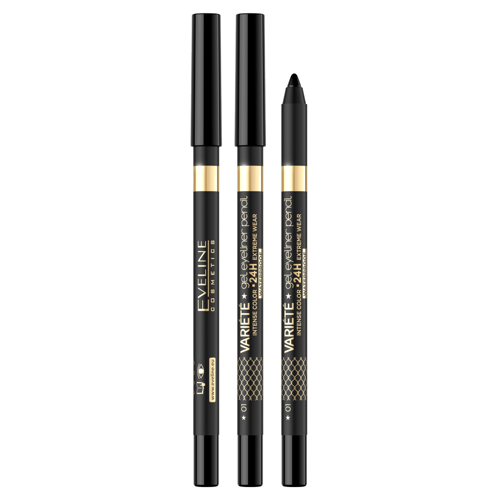 Гелевый карандаш для глаз VARIETE NR 01 черный