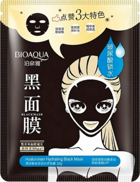 Маска тканинна для обличчя Bioaqua з гіалуроновою кислотою 30 г