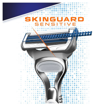 Сменные касеты для бритья Gillette Skinguard Sensitivе 4 шт фото 6