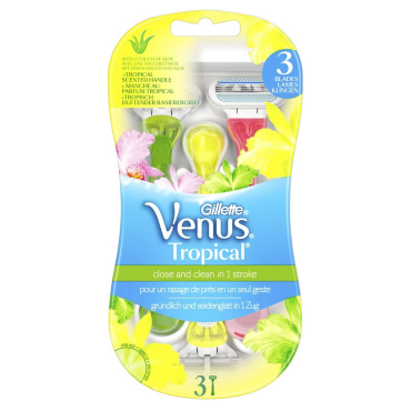Бритвы одноразовые Venus Tropical 3 шт фото 1