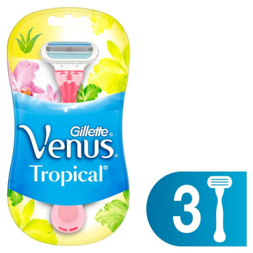 Бритвы одноразовые Venus Tropical 3 шт