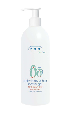 Гіпоалергенний гель для миття тіла та волосся Ziaja 400мл (5901887040279)