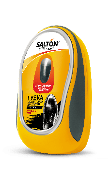Губка SALTON з дозатором для взуття із гладкої шкіри Чорний фото 1