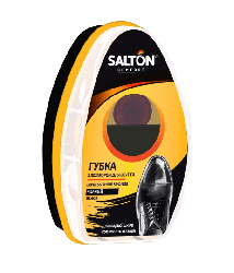 Губка SALTON с дозатором для обуви из гладкой кожи Черный