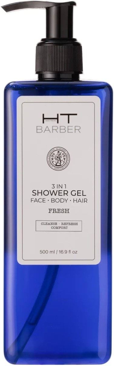 Гель для душа 3 в 1 Hair Trend Barber Fresh для лица, тела и волос 500 мл
