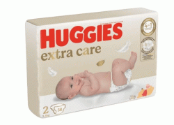 Подгузники Huggies Extra Care Jumbo размер 2 (3-6 кг), 58 шт