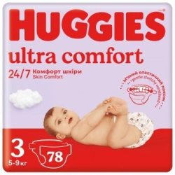 Huggies подгузники Ultra Comfort 3р, 78шт