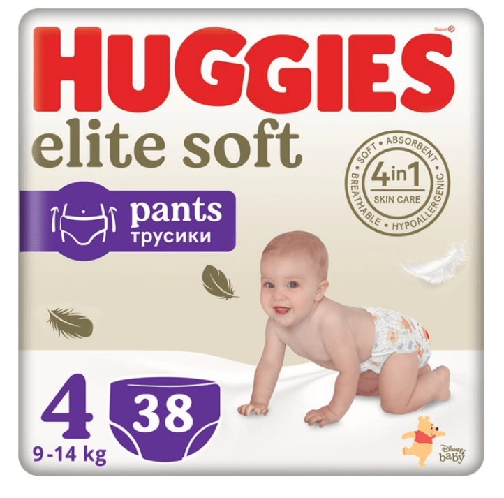 Huggies трусики Pants Elite Soft/Extra Care 4 Mega, 38шт