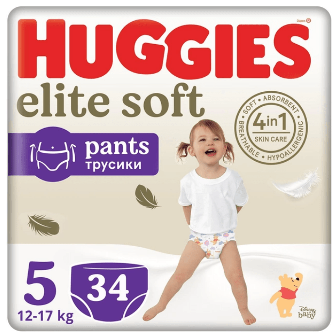 Huggies трусики Pants Elite Soft/Extra Care 5 Mega, 34шт