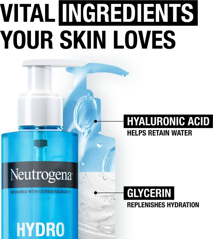 Гель для шкіри обличчя Neutrogena Hydro Boost Очищуючий 200 мл фото 6