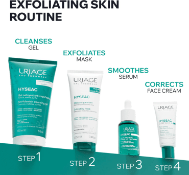 Маска-ексфоліант для обличчя Uriage Hyseac глибоке очищення 100 мл фото 6