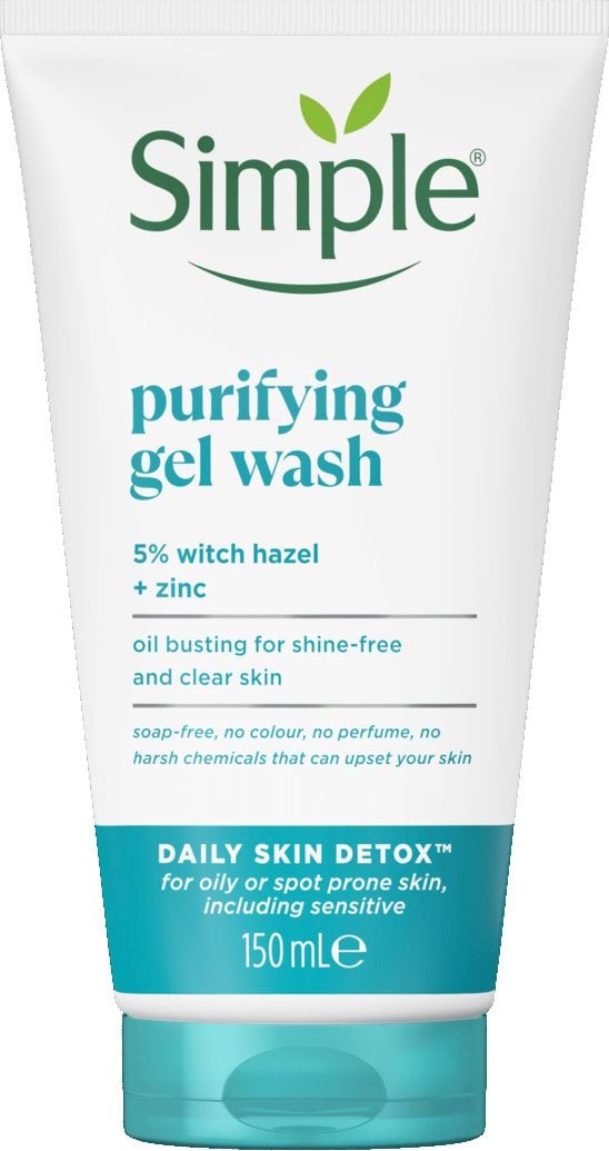 Гель для вмивання очищуючий Simple Daily Skin Detox, 150 мл