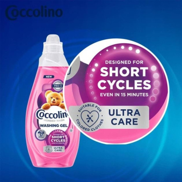 Гель для прання Coccolino Wonder Wash Detersivo Ultra Care для коротких циклів 1.48 л фото 3