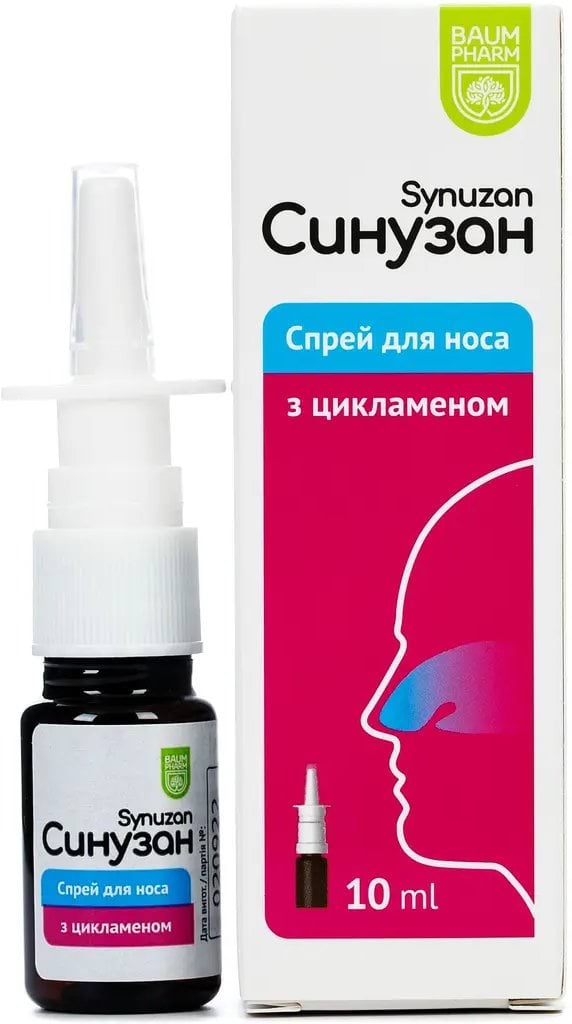 Baum Pharm спрей для носа Синузан з цикламеном, 10мл