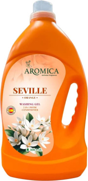 Гель для стирки aromica seville orange для белого и цветного белья 4 л