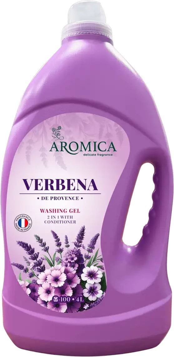 Aromica Гель для прання білих та кольорових речей Verbena de Provence, 4 л