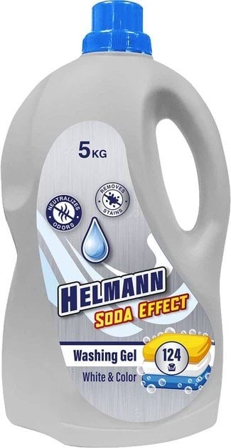 Helmann Soda Effect гель для прання для білих та кольорових речей, 5 л