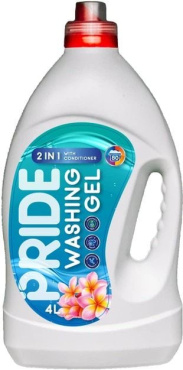 Гель для стирки Pride 2 в 1 с эффектом кондиционера 4 л