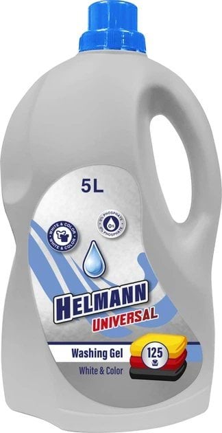 Helmann Universal гель для прання для білих та кольорових речей, 5 л