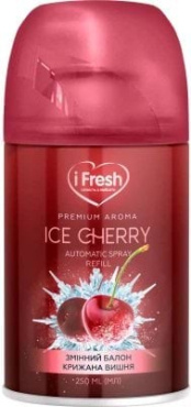 Змінний балон для освіжувача повітря iFresh Premium Aroma крижана вишня 250 мл