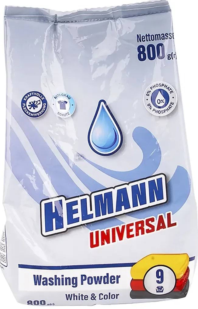 Helmann пральний порошок автомат для білих та кольорових речей, 800 г