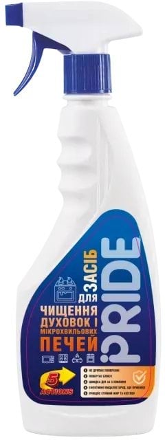 Засіб для чищення духовок та мікрохвильових печей Pride із тригером 500 мл
