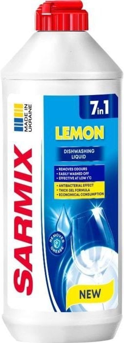 Гель для миття посуду SARMIX Лимон 900 мл