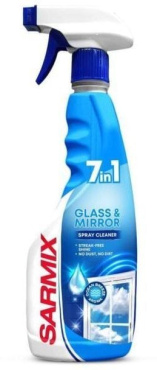 Средство для мытья стекол и зеркал SARMIX с триггером 500 мл