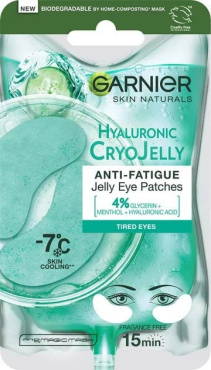 Патчі-желе під очі Garnier Hyaluronic Cryo Jelly з ефектом охолодження та зволоження 27 г фото 1