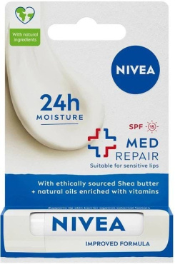 Бальзам для губ Nivea SOS-уход с маслами жожоба, авокадо и пантенолом 4.8 г фото 1
