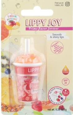 Бальзам для губ TROPICAL COCKTAIL ягодный микс 8 г фото 1