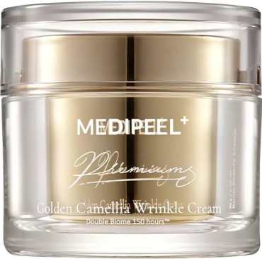 Крем для лица Medi-Peel premium golden camellia wrinkle премиум против морщин с камелией и золотом 50 мл фото 1