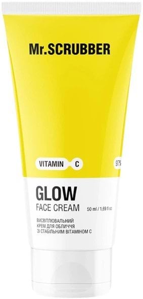 Mr.Scrubber крем д/обличчя висвітлювальний зі стабільним Vitamin C Glow, 50мл