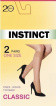 Напівпанчохи жіночі Instinct classic natural 20 (2 пари) р. 23-25 фото 1