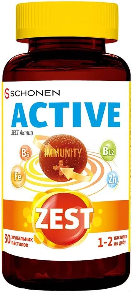 Zest Актив, жувальні пастилки № 30