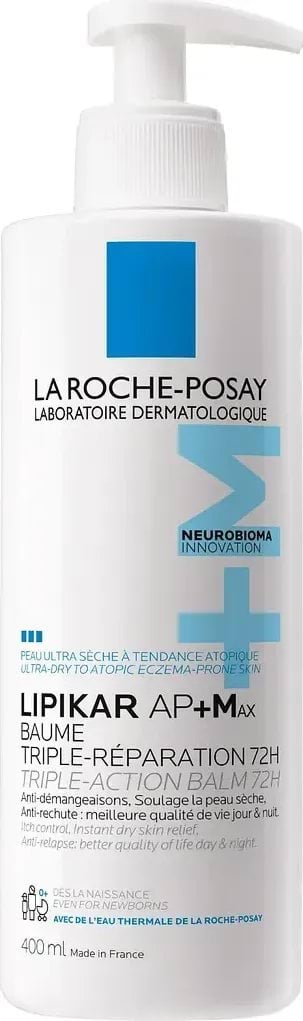La Roche-Posay бальзам д/обличчя і тіла ліпідовідновлюючий від подразнення/свербіння Lipikar, 400мл