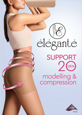 Колготки Elegante Support жіночі з шортиками 20 den колір natural р. 2