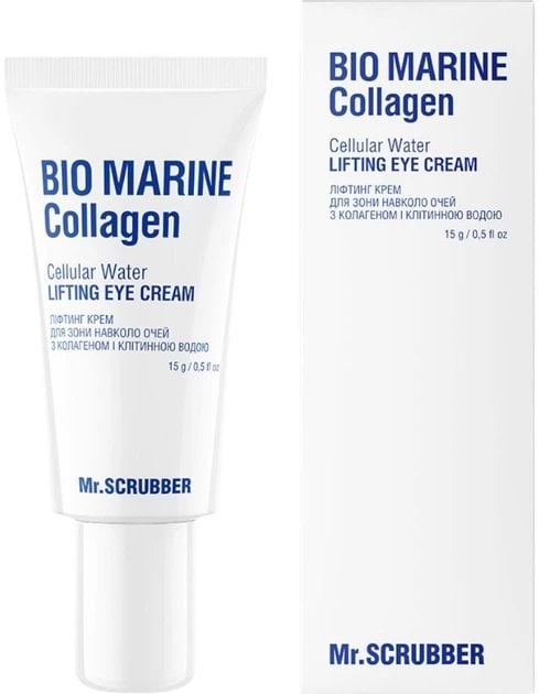 Mr.Scrubber крем д/зони навколо очей ліфтинг з колагеном і клітинною водою Bio Marine Collagen, 15мл