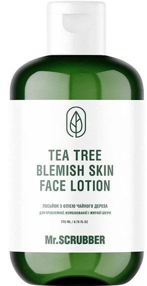 Mr.Scrubber лосьйон д/обличчя з олією чайного дерева Tea Tree Blemish Skin, 200мл