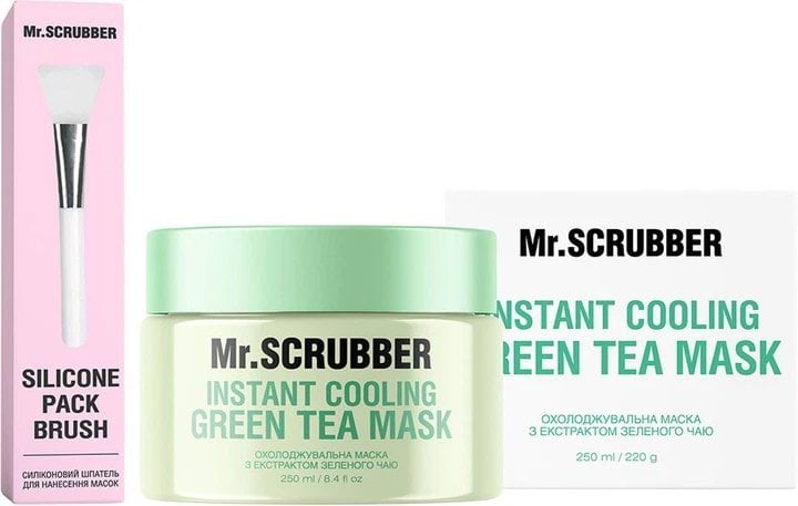 Mr.Scrubber маска д/обличчя охолоджувальна з екстрактом зеленого чаю Instant Cooling, 250г