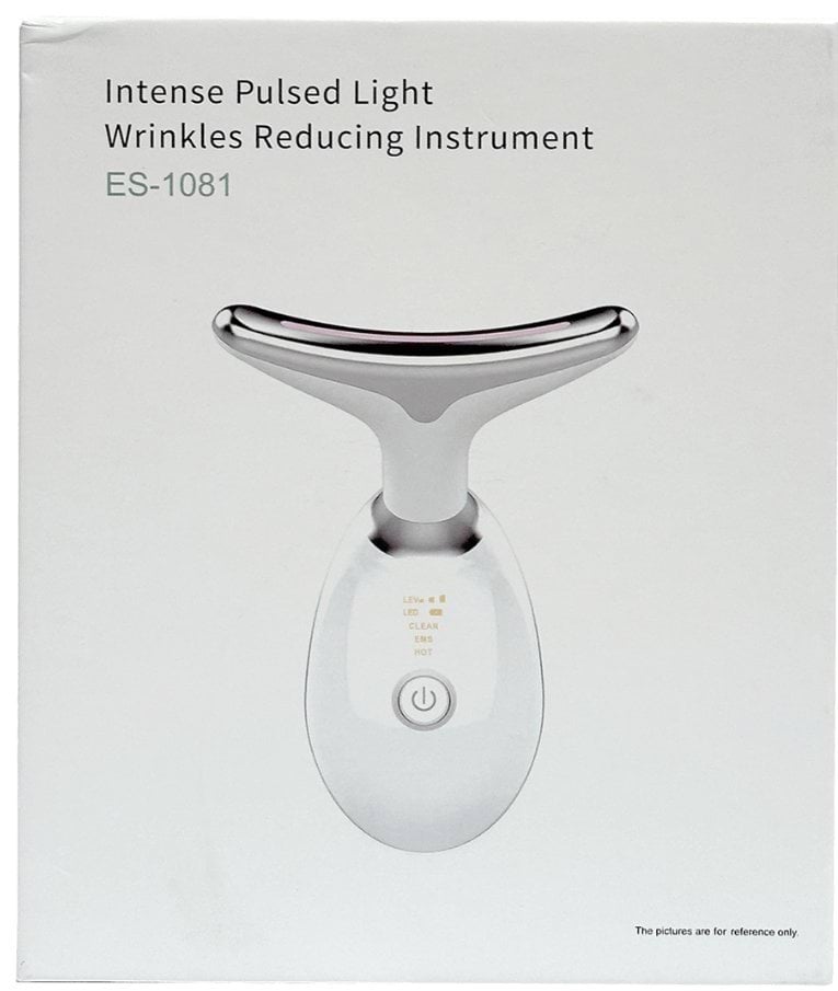 Мікрострумовий ліфтинговий масажер для шиї та обличчя з інтенсивним імпульсним світлом, 1 шт