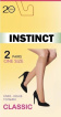 Напівпанчохи жіночі Instinct classic nero 20 (2 пари) р. 23-25
