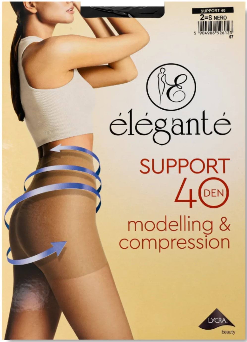 Колготи жіночі Elegante Support 40 nero р.2