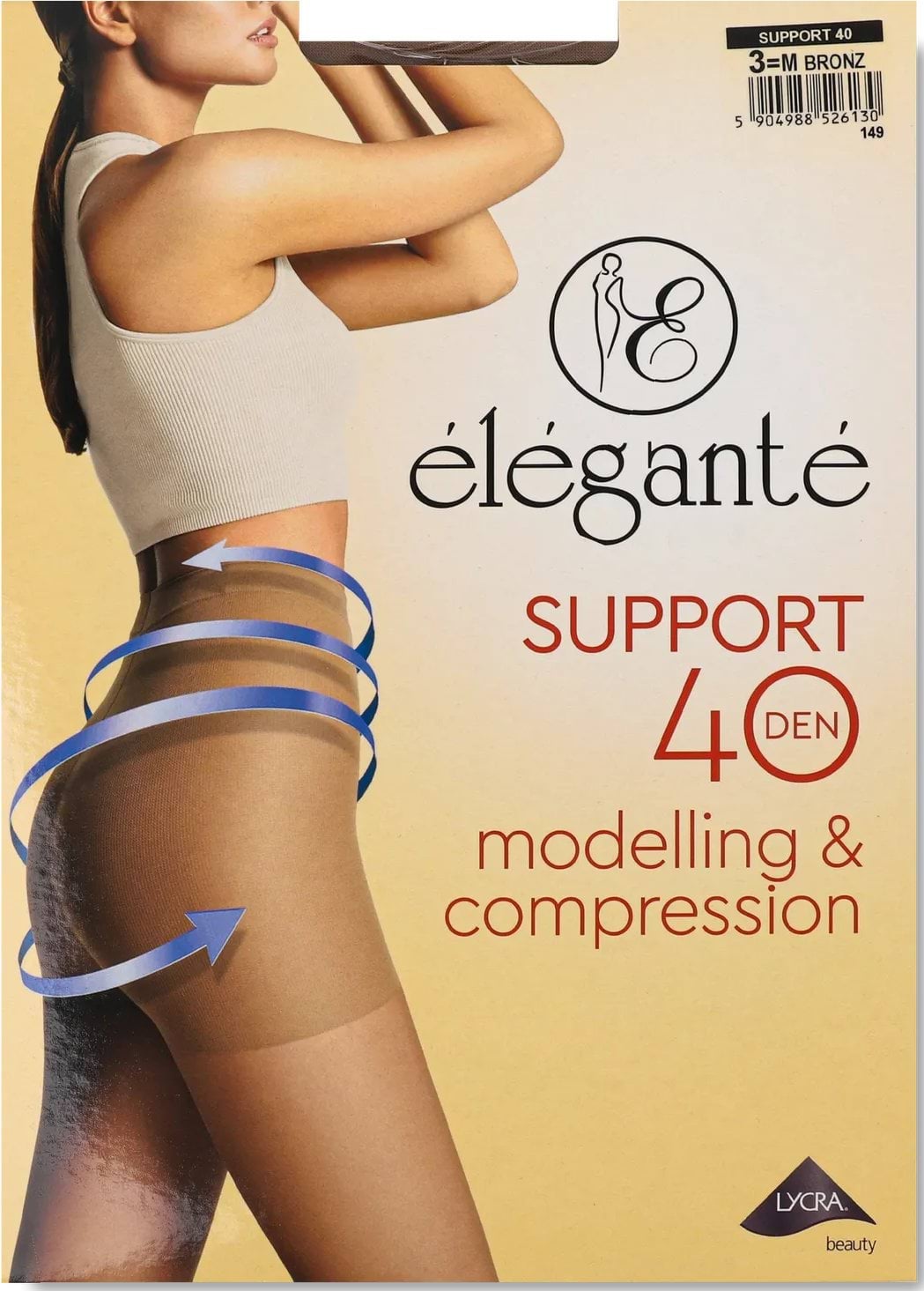 Колготи жіночі Elegante Support 40 bronz р.3