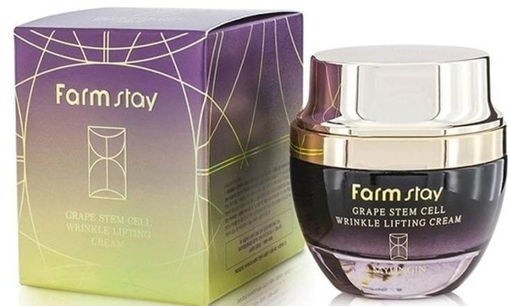 Крем для обличчя FarmStay Grape Stem Cell Wrinkle Lifting з фітостволовими клітинами 50 мл