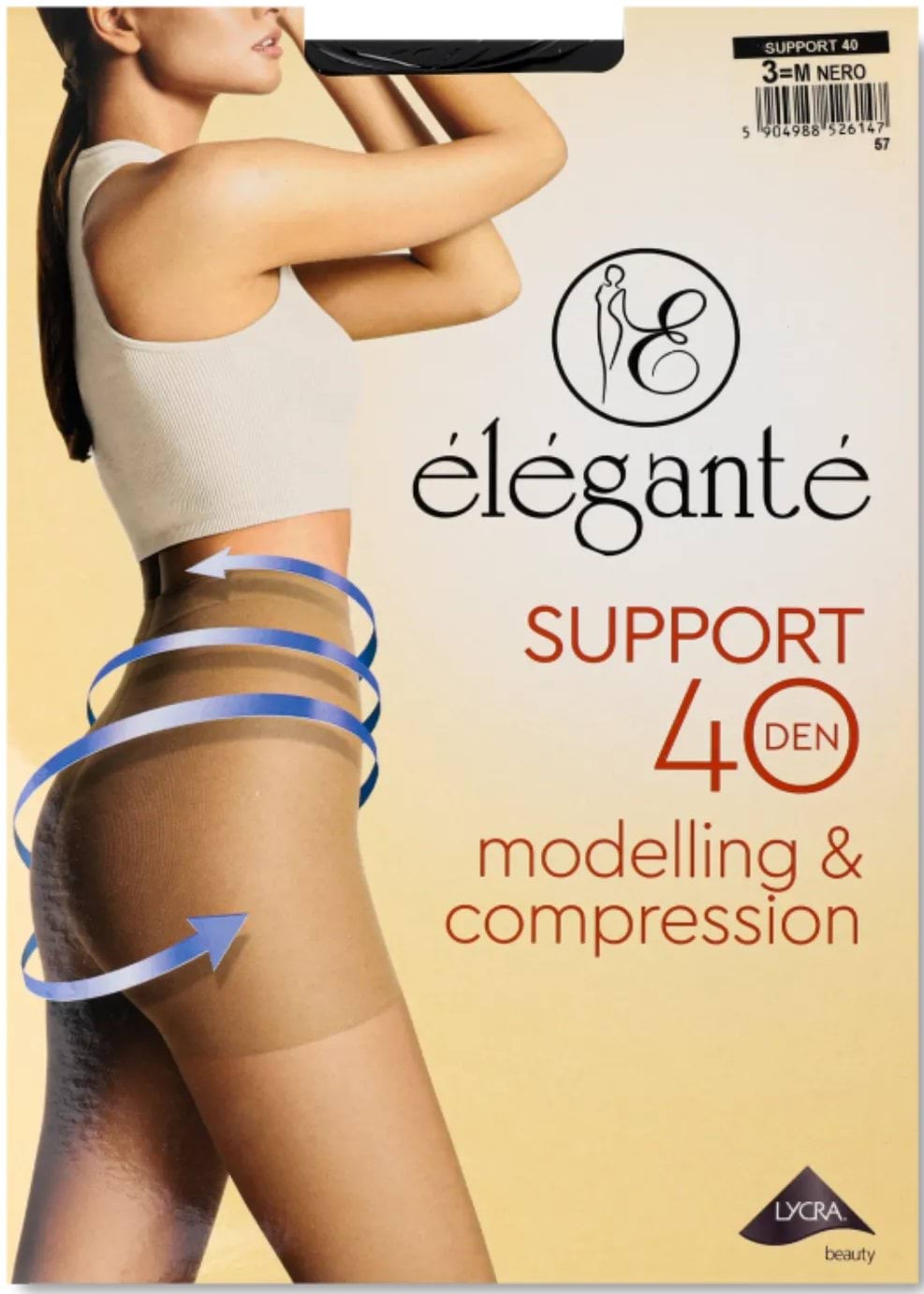 Колготи жіночі Elegante Support 40 nero р.3