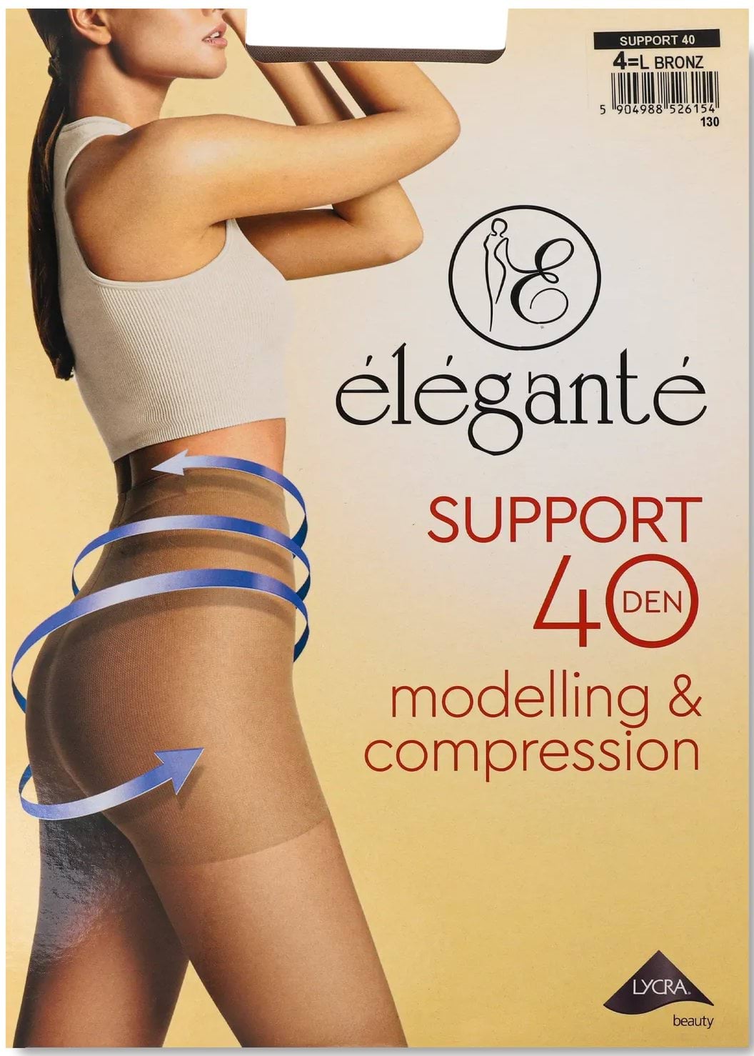 Колготи жіночі Elegante Support 40 bronz р.4