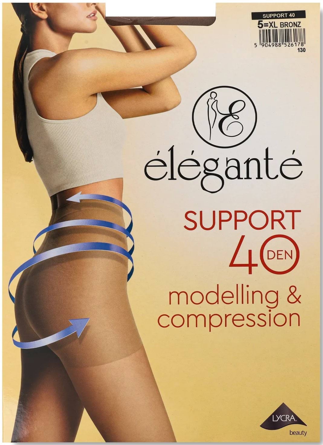 Колготи жіночі Elegante Support 40 bronz р.5