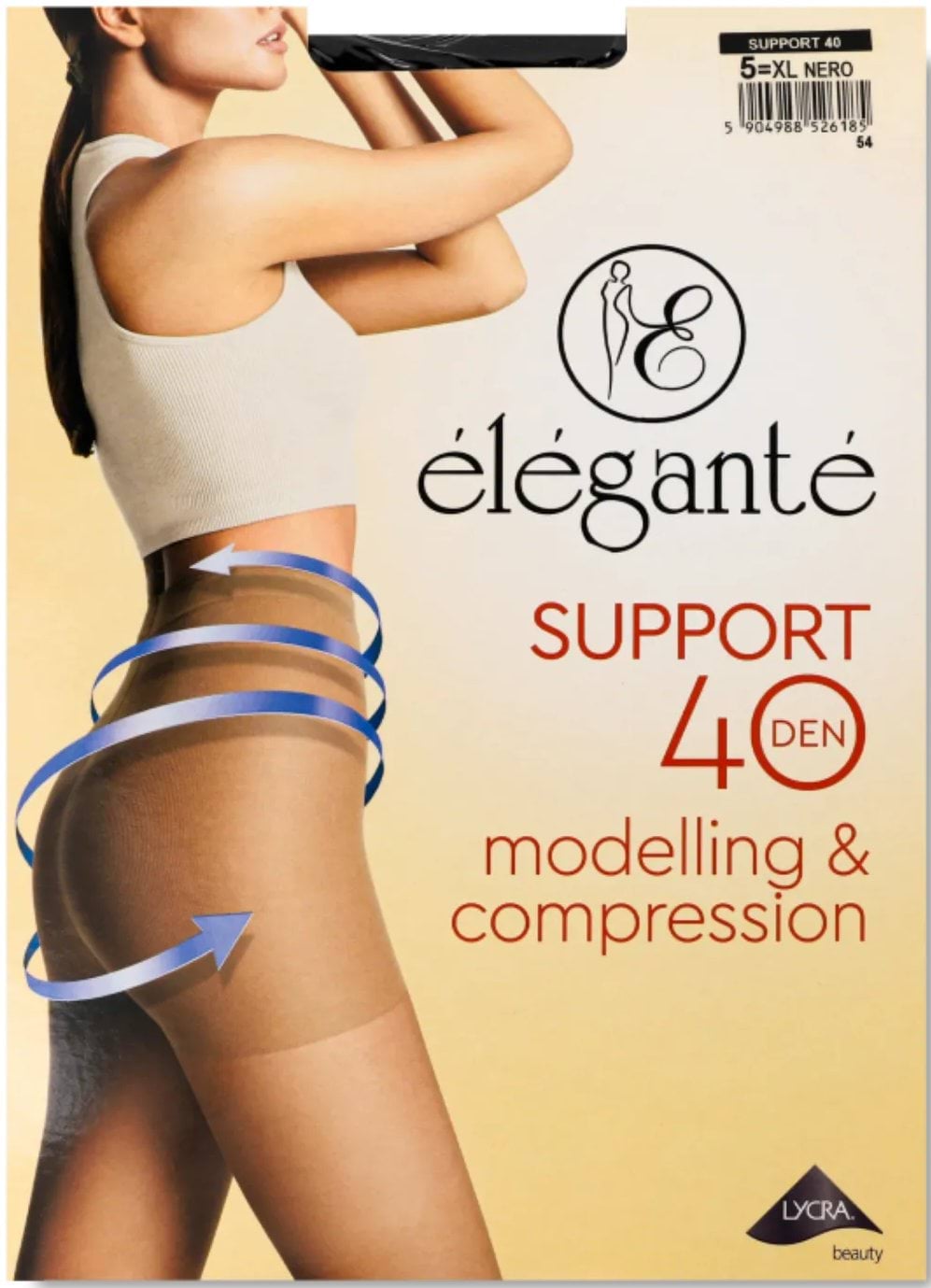 Колготи жіночі Elegante Support 40 nero р.5