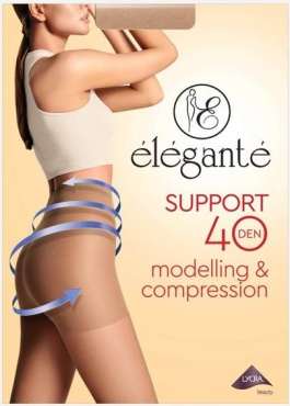 Колготи жіночі Elegante Support 40 bronz р.6 фото 3